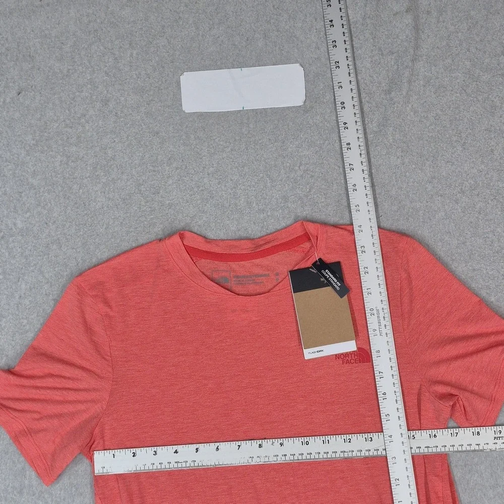 The North Face Women Shirt S Coral W Wander S/S Crew Neck Pullover Short Sleeve